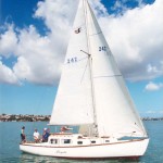 Pacquita enjoying a gentle day of sailing on the Waitmata Harbour (Stewart Association Collection)