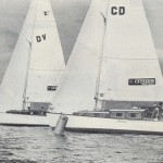 Panacea, sailed by Harold Cudmore, won the 1981  Citizen (Stewart Association Collection)