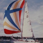 Despite being built 18 inches short and having an extended coach roof, Pania sailed well  (Wayne Taylor Collection)