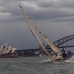 Pendragon smokin' up Sydney Harbour (Andrew Cochrane Collection)