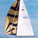 Portrait reaches along comfortably under her small spinnaker (Stewart Association Collection)